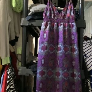 Banana Republic Purple‎ Backless silk Dress